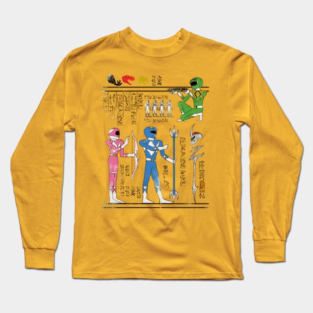 Hero-glyphics: Power Long Sleeve T-Shirt by joshln